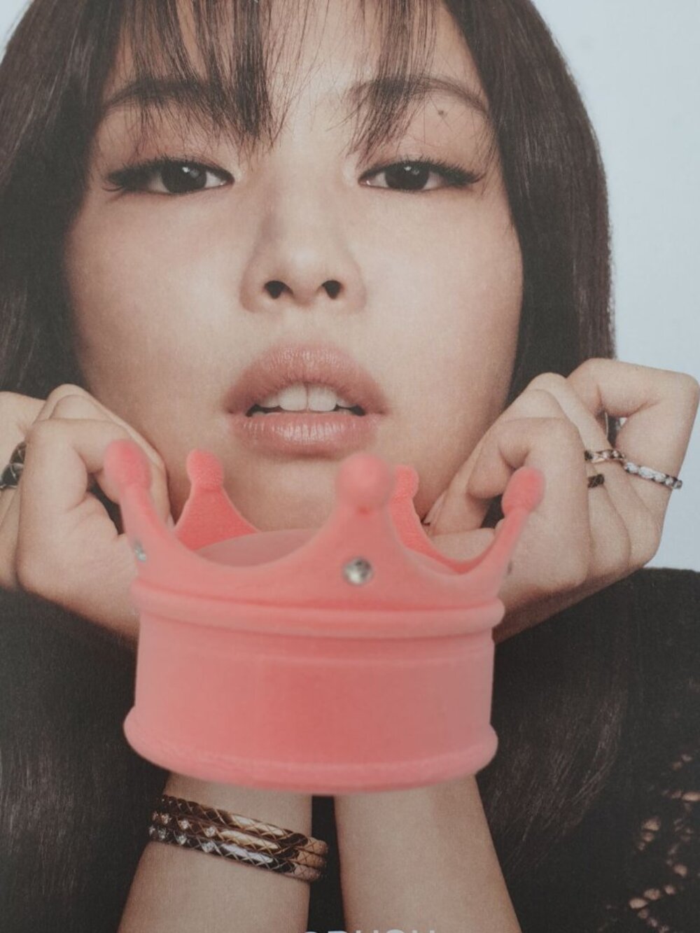 Crown Shape Pink Velvet Ring Jewelry Box Fashion Classic Display